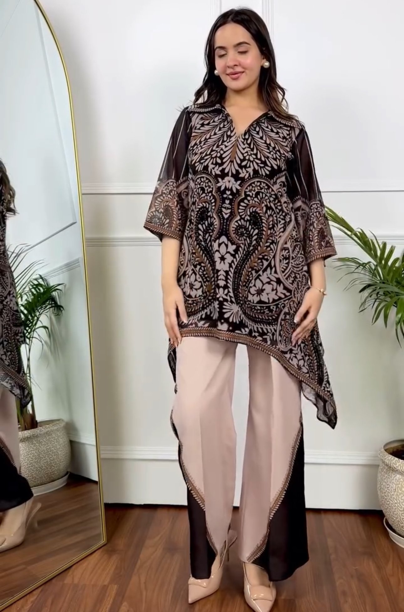 Western Style Top & Trouser 2PCs Set