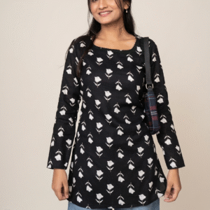Women Printed Pure Cotton Short Kurti